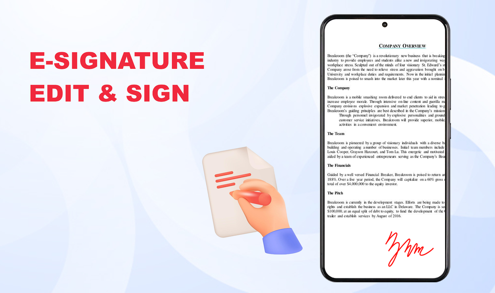 PDF Reader and PDF Editor - عکس برنامه موبایلی اندروید