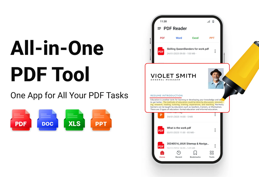 PDF Reader, All PDF Viewer - عکس برنامه موبایلی اندروید