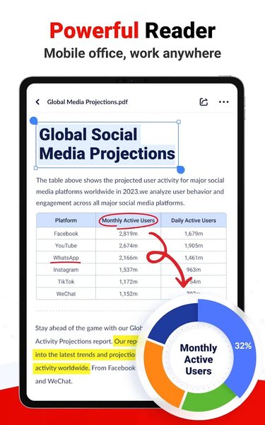 PDF Reader - PDF Editor - عکس برنامه موبایلی اندروید