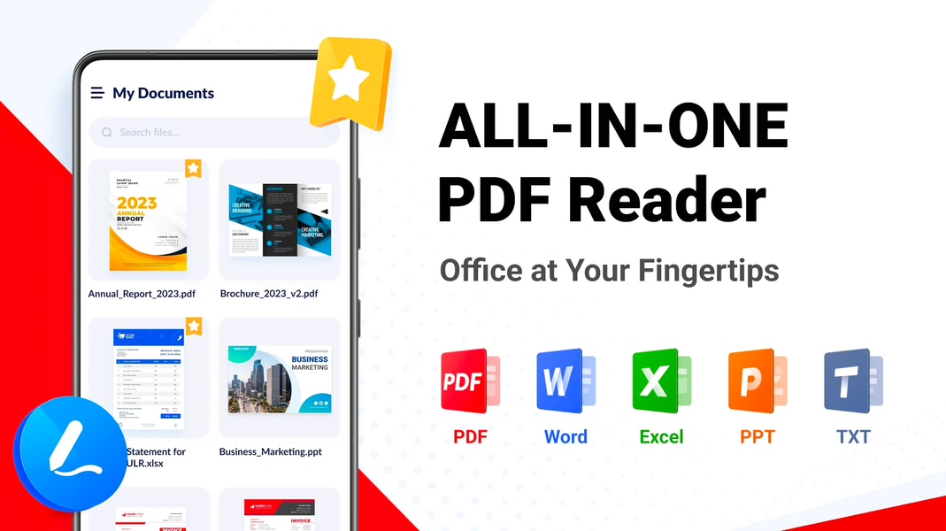 PDF Reader - PDF Viewer - عکس برنامه موبایلی اندروید