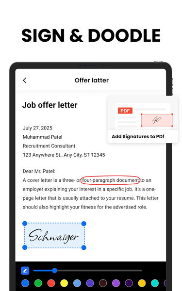 PDF Reader - View PDF Files - عکس برنامه موبایلی اندروید