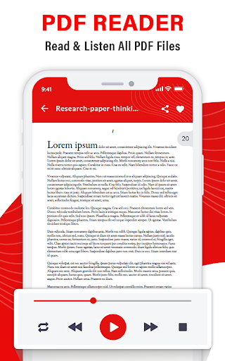 PDF Voice Reader: Text to Speech - عکس برنامه موبایلی اندروید
