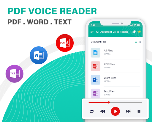 PDF Voice Reader: Text to Speech - عکس برنامه موبایلی اندروید