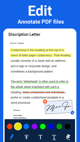 PDF Scanner - Scan Documents - عکس برنامه موبایلی اندروید