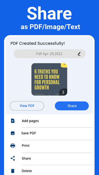 PDF Scanner - Scan Documents - عکس برنامه موبایلی اندروید