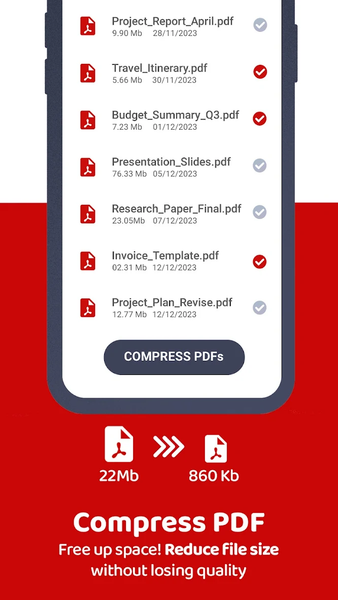 PDF Compressor & Converter - Image screenshot of android app