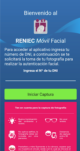 RENIEC Móvil Facial - Image screenshot of android app