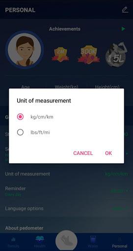 Pedometer - Step Counter & Calorie Counter Free - عکس برنامه موبایلی اندروید