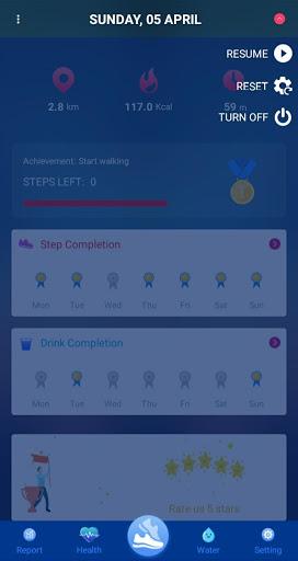 Pedometer - عکس برنامه موبایلی اندروید