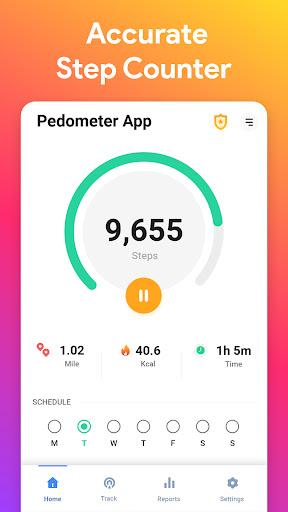 Pedometer Step Counter App - عکس برنامه موبایلی اندروید