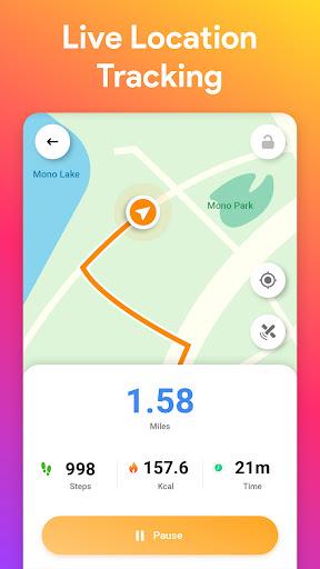 Pedometer Step Counter App - عکس برنامه موبایلی اندروید