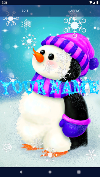 Winter Penguin Live Wallpaper - عکس برنامه موبایلی اندروید