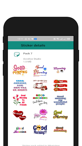 Selamat pagi stiker Selamat malam - Image screenshot of android app