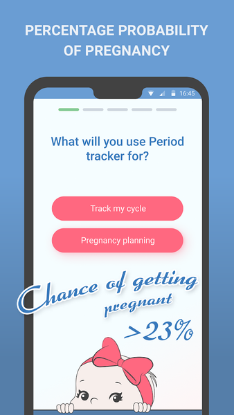 Period tracker Cycle calendar - Image screenshot of android app