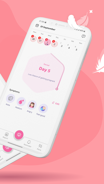 Period Tracker Ovulation Cycle - عکس برنامه موبایلی اندروید