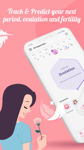 Period Tracker Ovulation Cycle - عکس برنامه موبایلی اندروید