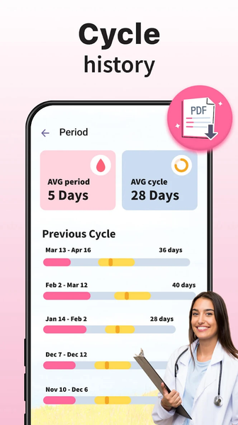 Ovulation & Period Tracker - عکس برنامه موبایلی اندروید