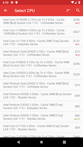 Build PC - Image screenshot of android app