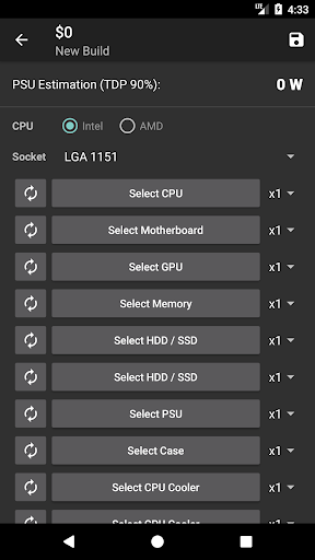 Build PC - Image screenshot of android app