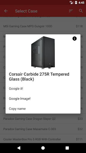 Build PC - Image screenshot of android app