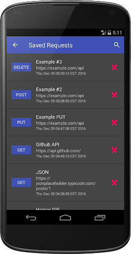 Web API Client - Image screenshot of android app