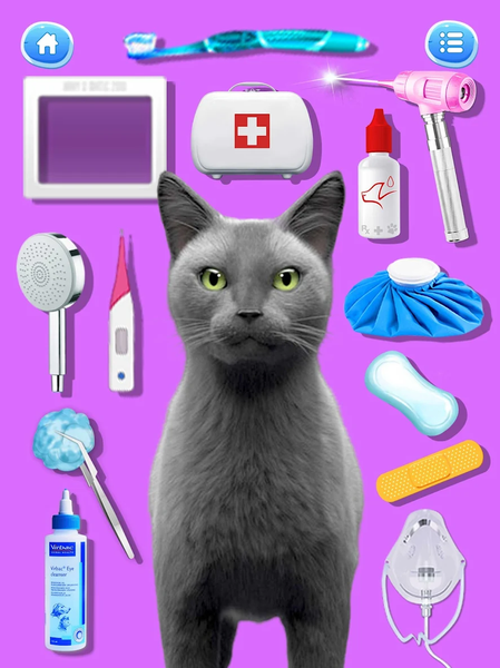 Cat Games: Pet Doctor Dentist - عکس برنامه موبایلی اندروید