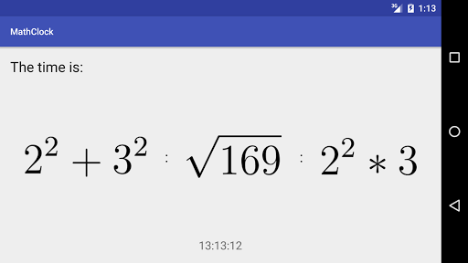 Math Clock - عکس برنامه موبایلی اندروید