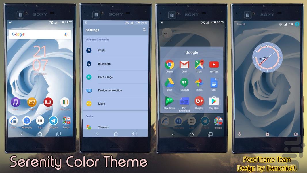 Xperia Theme (Serenity Color) - Image screenshot of android app