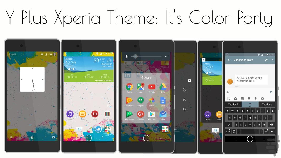 Y Plus Xperia Theme - Image screenshot of android app