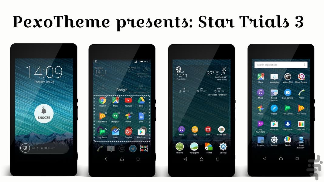 پوسته Star Trials 3 گوشی های سونی - عکس برنامه موبایلی اندروید