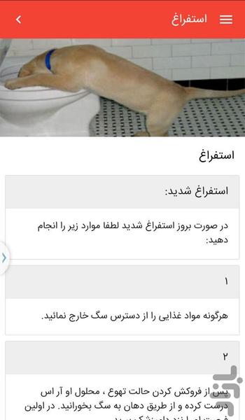 کمک های اولیه حیوانات خانگی(اینتل) - عکس برنامه موبایلی اندروید