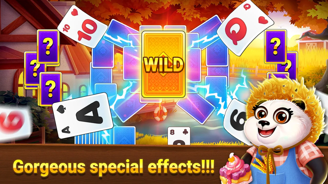 Solitaire Farm: TriPeaks - Gameplay image of android game