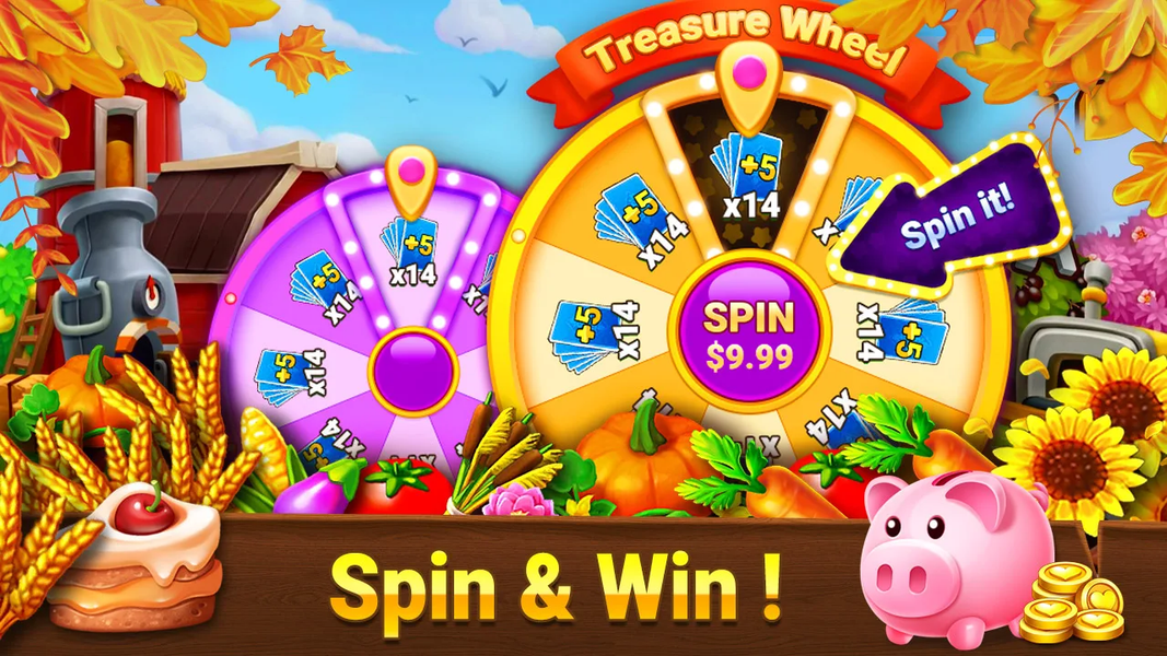 Solitaire Farm: TriPeaks - Gameplay image of android game