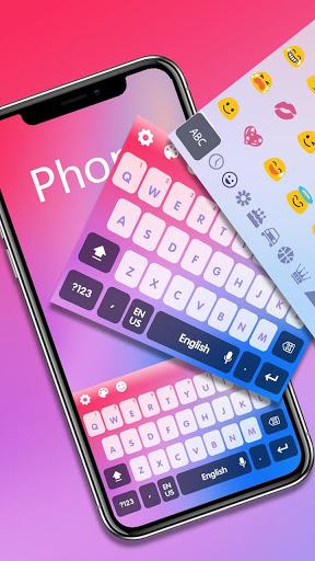 Phone X keyboard - Image screenshot of android app