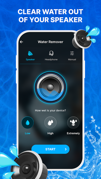 Speaker Cleaner - Eject Water - عکس برنامه موبایلی اندروید