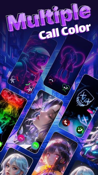 Color Phone: Call Screen Theme - عکس برنامه موبایلی اندروید