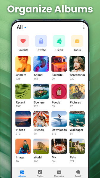 Photo Gallery - Album, Vault - عکس برنامه موبایلی اندروید