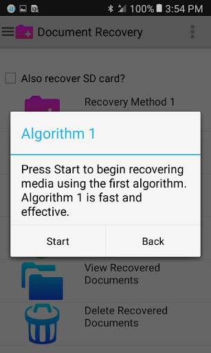 Document Recovery - Image screenshot of android app