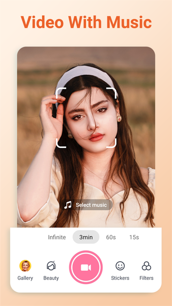 Selfie Camera - Beauty Camera - عکس برنامه موبایلی اندروید