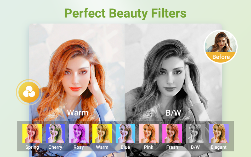 Selfie Camera - Beauty Camera - عکس برنامه موبایلی اندروید