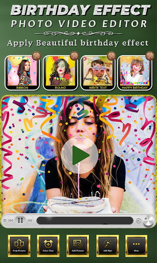 Birthday Photo Effect Video - عکس برنامه موبایلی اندروید