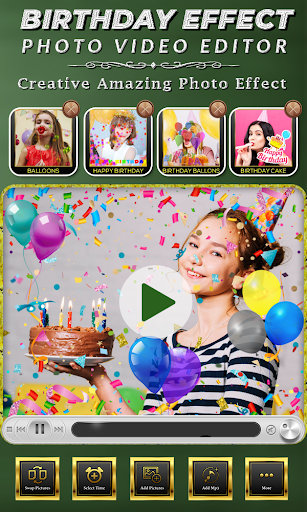 Birthday Photo Effect Video - عکس برنامه موبایلی اندروید