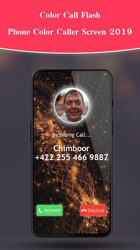 Color Call Flash - Phone Color Caller Screen 2019 - Image screenshot of android app