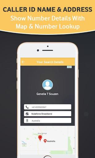 Caller ID Name And Location - Image screenshot of android app