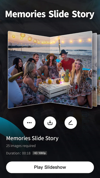 Photo SlideShow - MovieStudio - عکس برنامه موبایلی اندروید