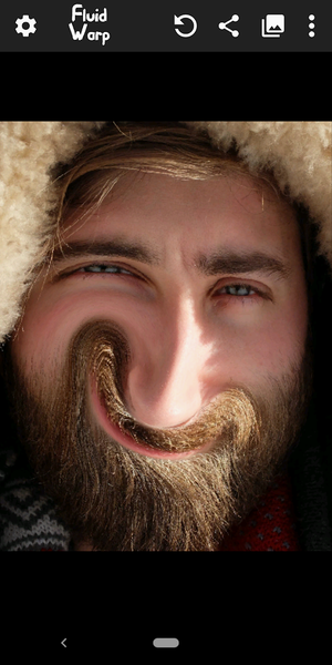 Face Warp and Fluid Simulation - Gameplay image of android game