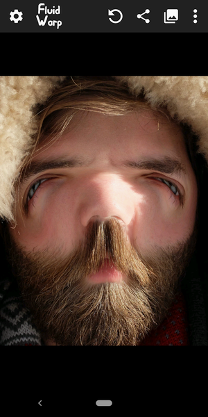 Face Warp and Fluid Simulation - Gameplay image of android game