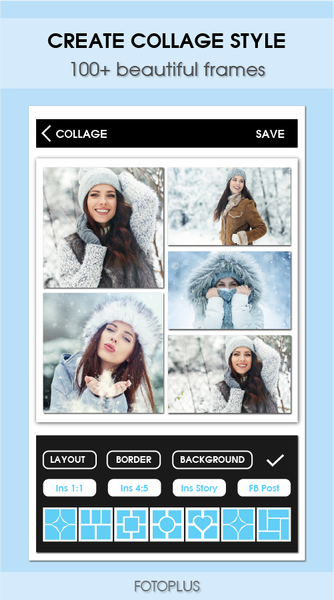 FotoPlus Collage, Photo Editor - Image screenshot of android app