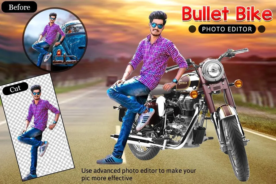 Bullet Bike Photo Editor - Image screenshot of android app