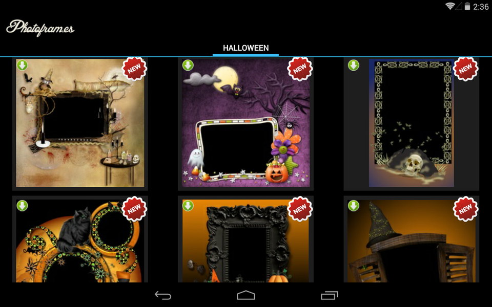 Halloween Photo Frames - عکس برنامه موبایلی اندروید